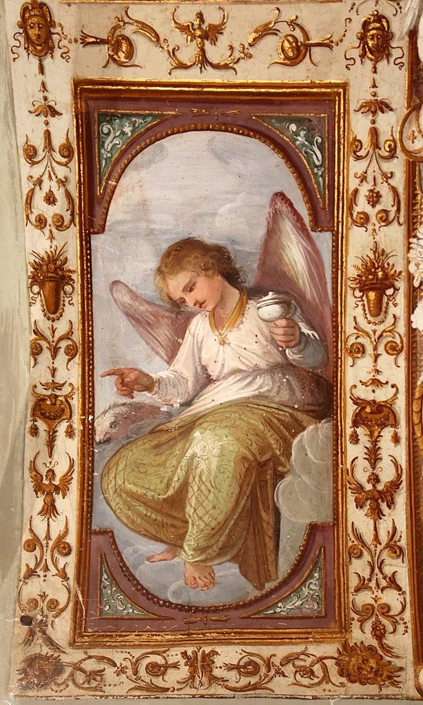 Giovanni Mannozzi - Accademia di Belle Arti, Cappella della Crocetta o di Giovanni da san Giovanni, Angelo sulla volta